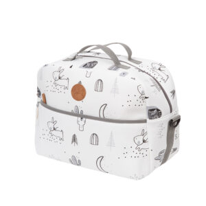 Image of a stylish, practical, and eco-friendly diaper bag made of high-quality materials and easy to wash. Perfect for changing baby's diapers.