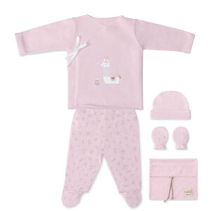 Image of Soft Newborn Pajama Bundle - Purple made from 100% natural cotton. Keep your little one warm and comfortable during the first few months of life.
