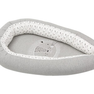Image of a Nest Cradle - Gray is the perfect way to keep your baby comfortable and safe. It's made from soft, organic cotton and is machine-washable.