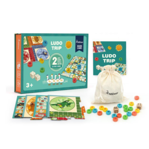 Image of Ludo Trip A colorful and engaging family board game for 2-4 players, promoting skill development and strategic thinking.